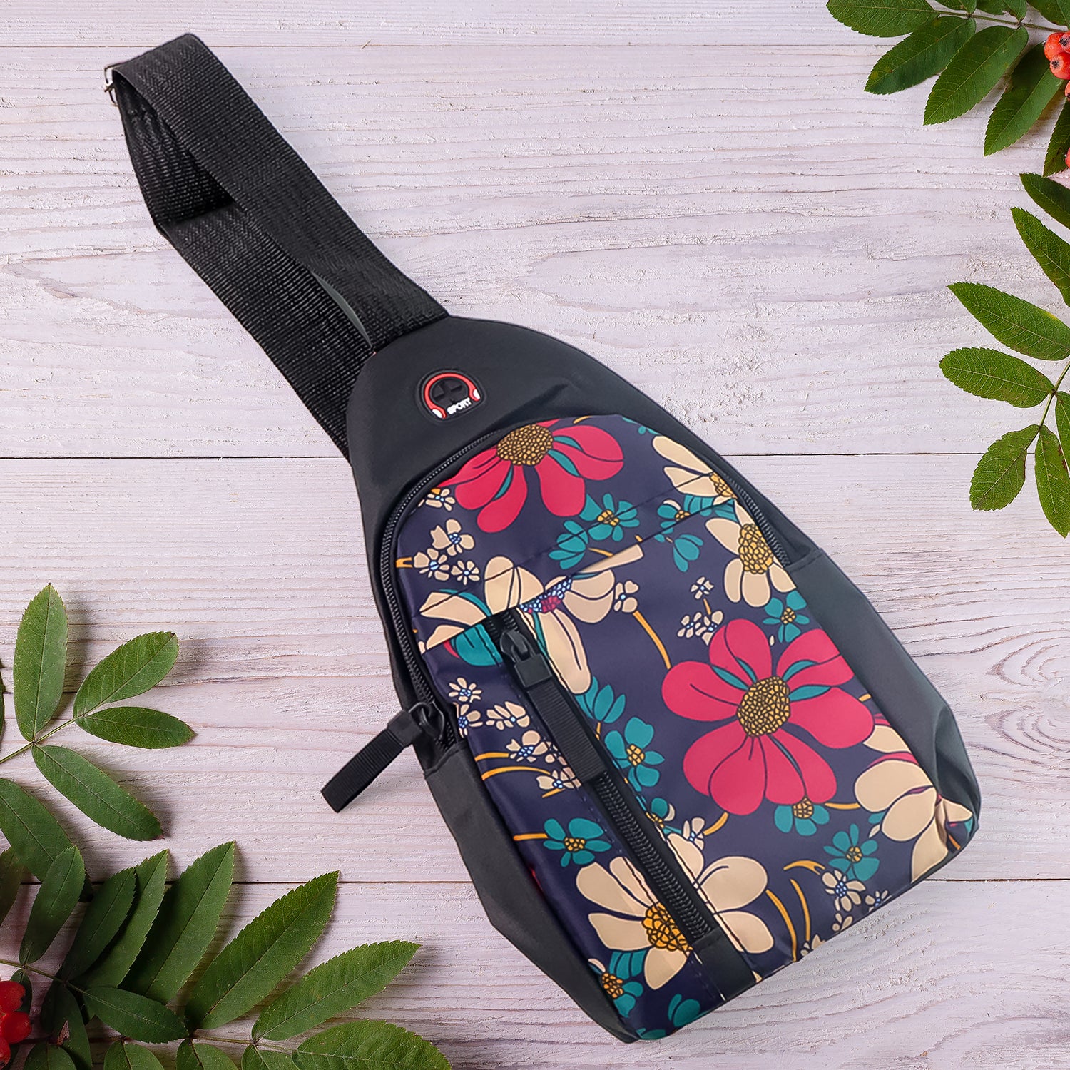 Waterproof Waist Bag Shoulder Bags Usb Charging Earphone Hook Sling Travel Bag (1 Pc)