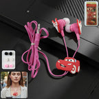 Cartoon Character Wired In-ear Earphones (1 Set)