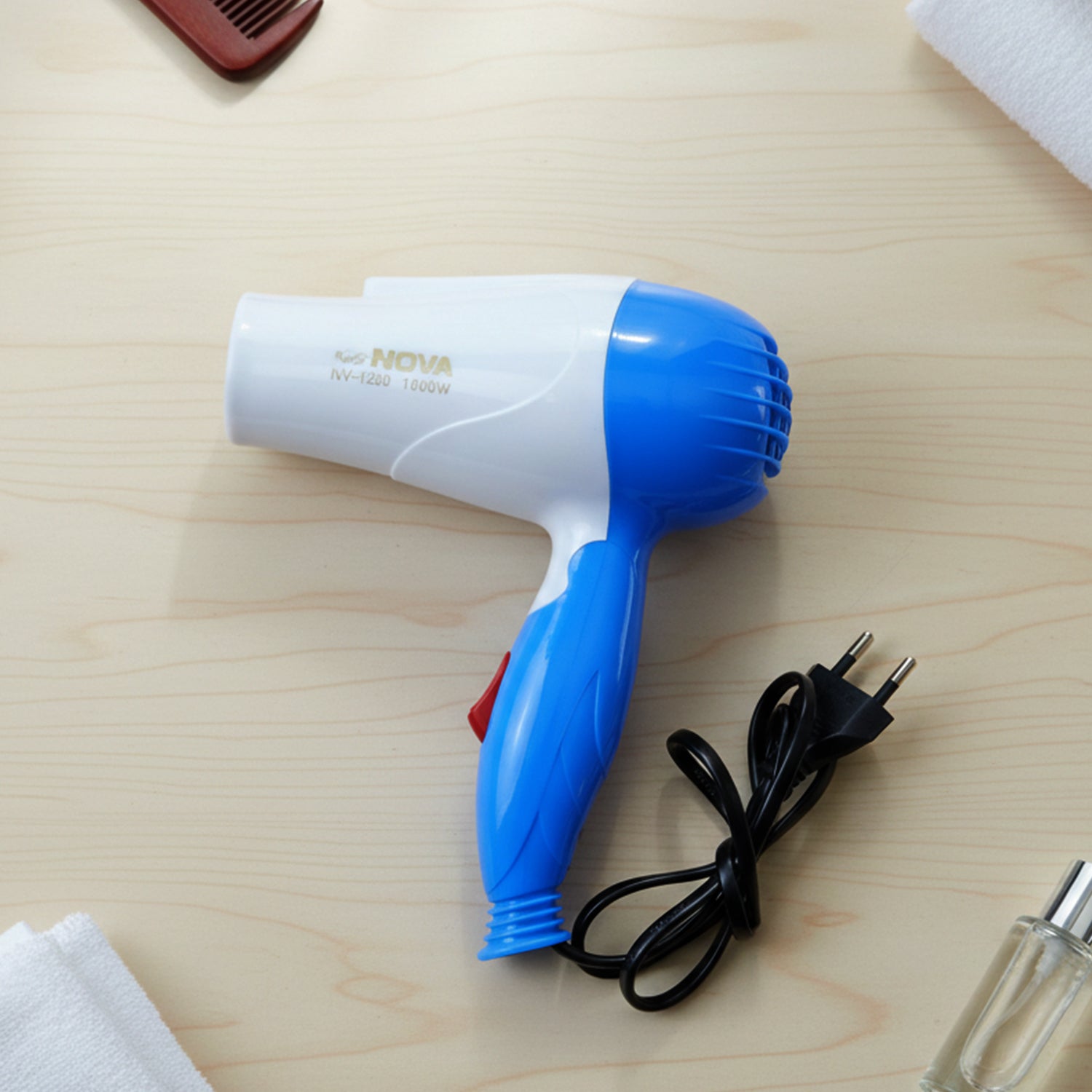 Foldable Hair Dryer With Dual Speed Setting (1 Pc 1000w)