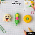 Cute Cartoon Eraser - (1 Pc  Mix Design)