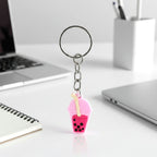 Cute Bubble Tea Cartoon Keychain (1 Pc)