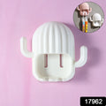 Wall Mounted Cactus-shape Toothbrush Holder (1 Pc)