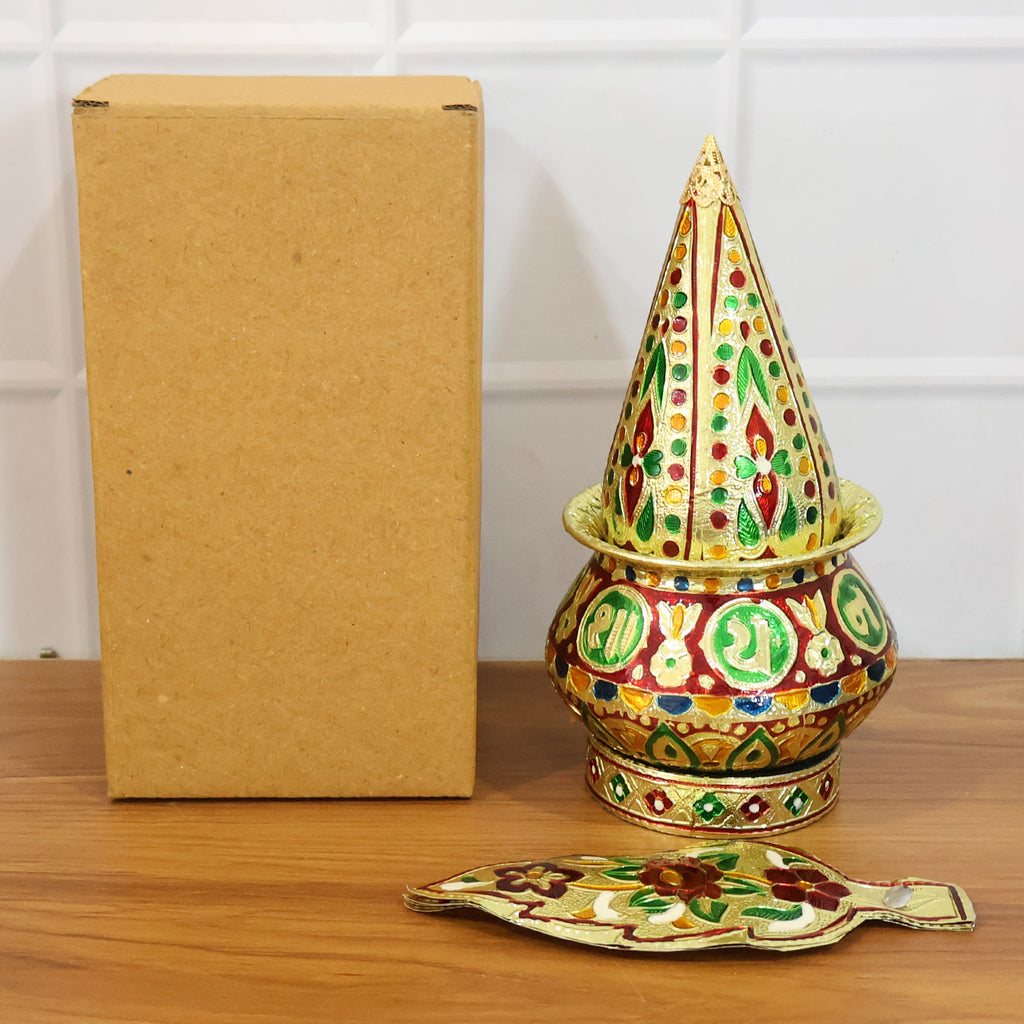 Traditional Decorative Pooja Kalash (1 Set)