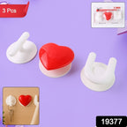 Adhesive Wall Hook Set  For Kitchen Bathroom  Home (3pc)
