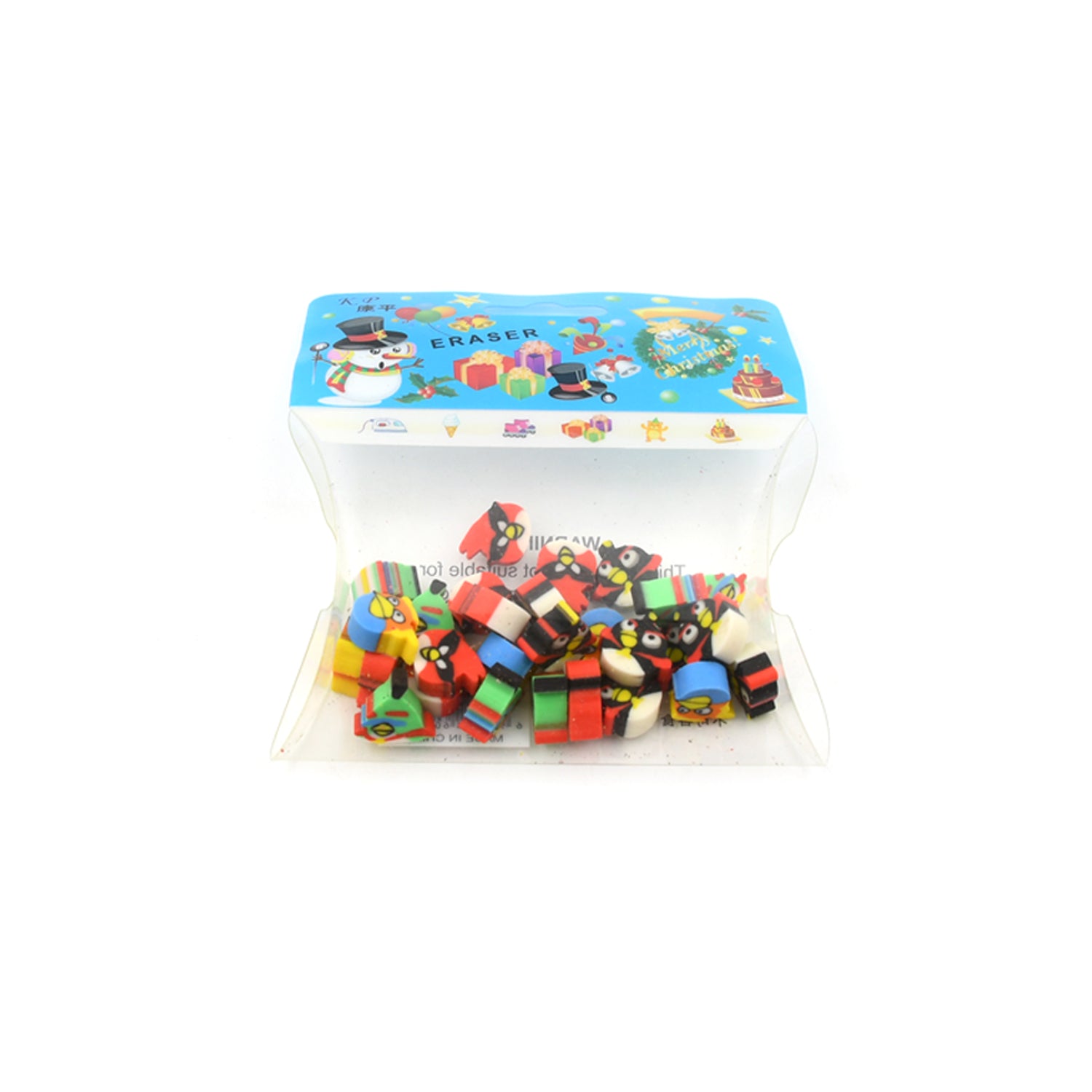8739 Fancy  Stylish Colorful Erasers Mini Eraser Creative Cute Novelty Eraser For Children Different Designs Eraser Set For Return Gift Birthday Party School Prize (28 Pcs In 1 Packet)