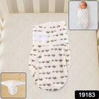 Soft Cotton Adjustable Baby Swaddle Wrap For Newborns (1 Pc)