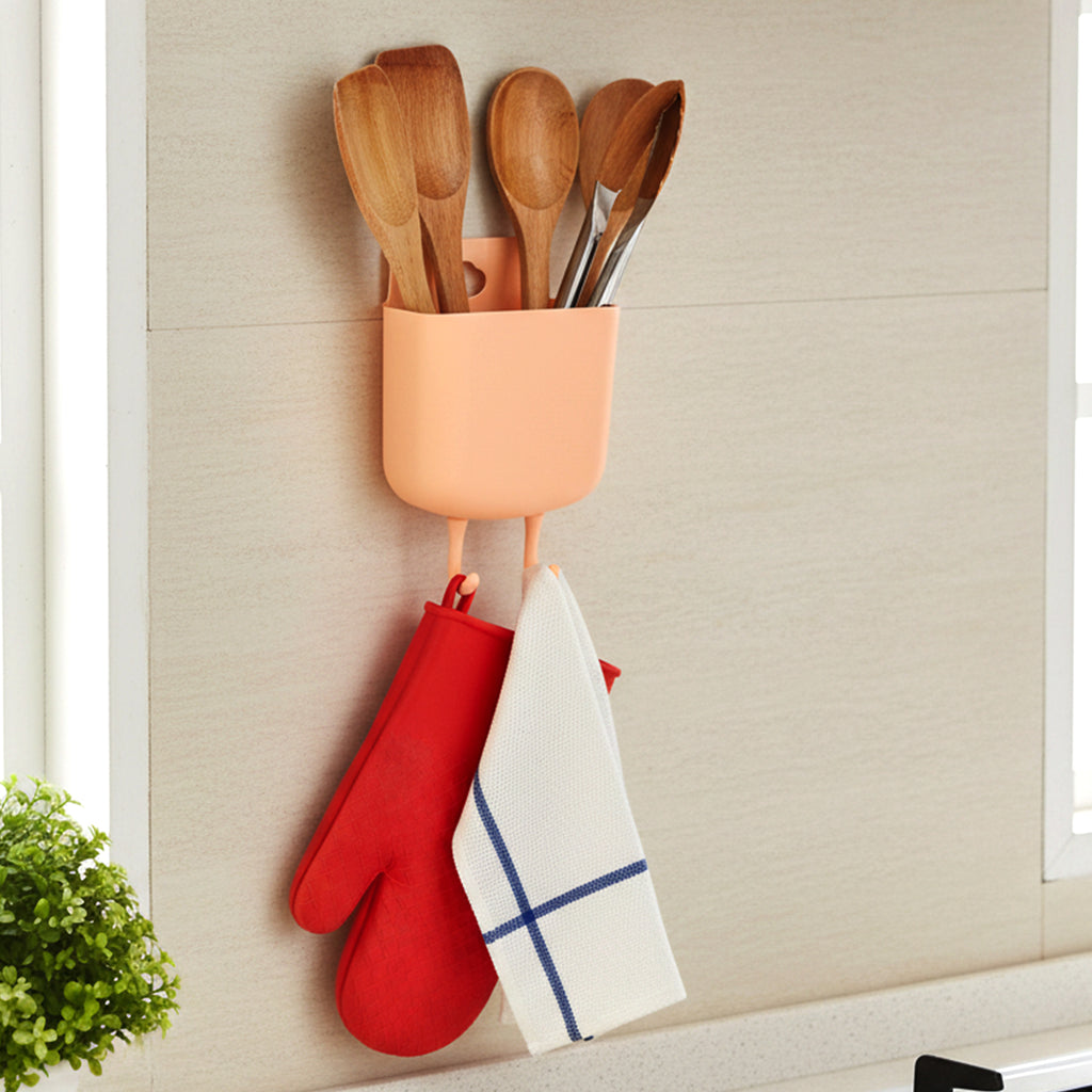 Multi-purpose Plastic Wall Mounted Mobile Charging Holder (1 Pc)