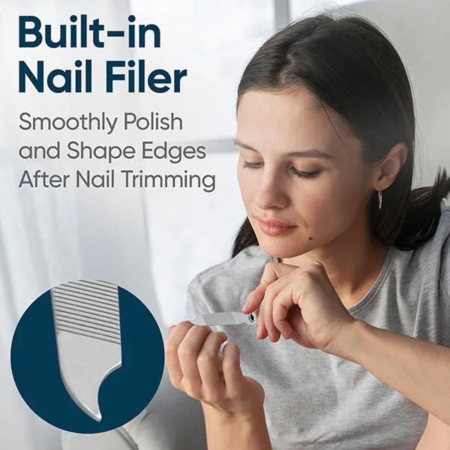 Premium Heavy-duty Stainless Steel Nail Cutter (1 Pc)