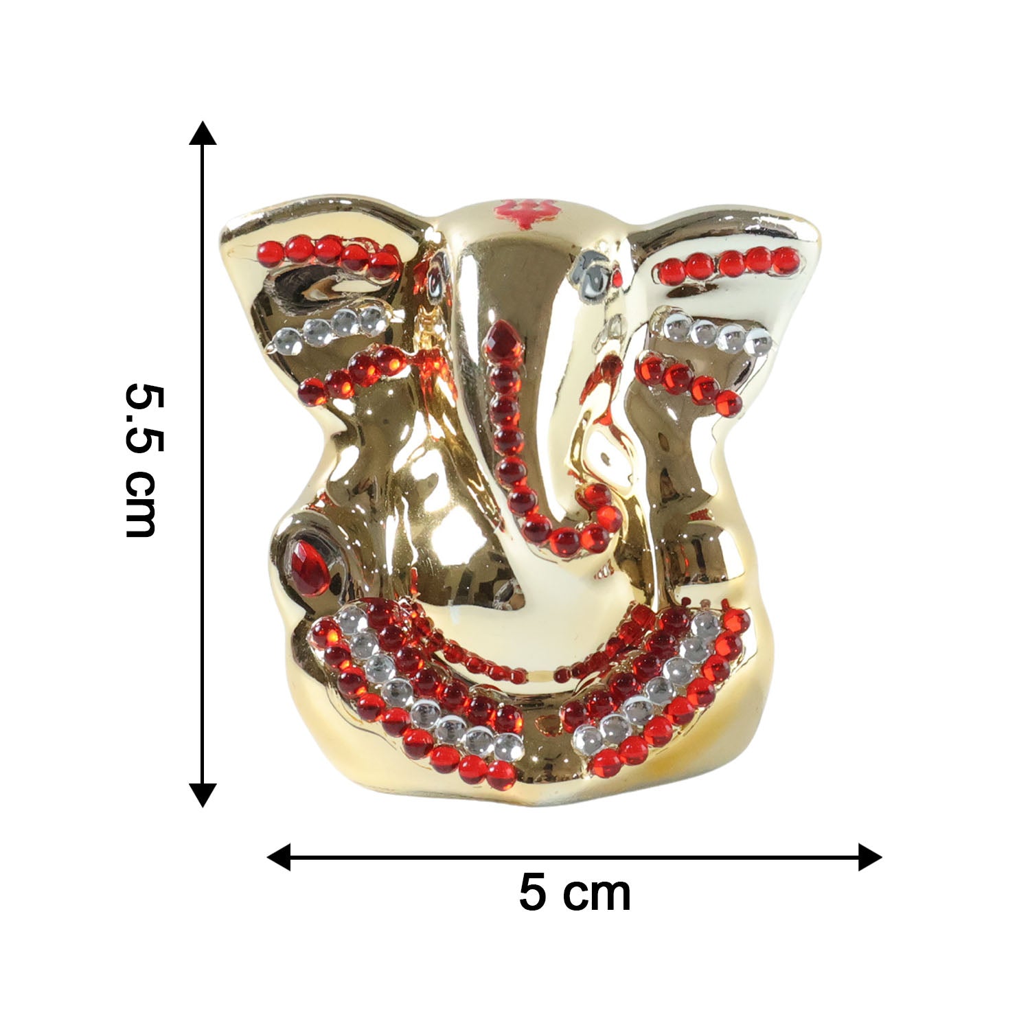 Golden Lord Ganesha Idol Decorative Showpiece (1 Pc)