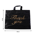 Premium Black Thank You Printed Plastic Carry Bag 30  39 Cm (1 Pc)
