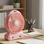 Portable Usb Rechargeable Desk Fan (1 Pc)