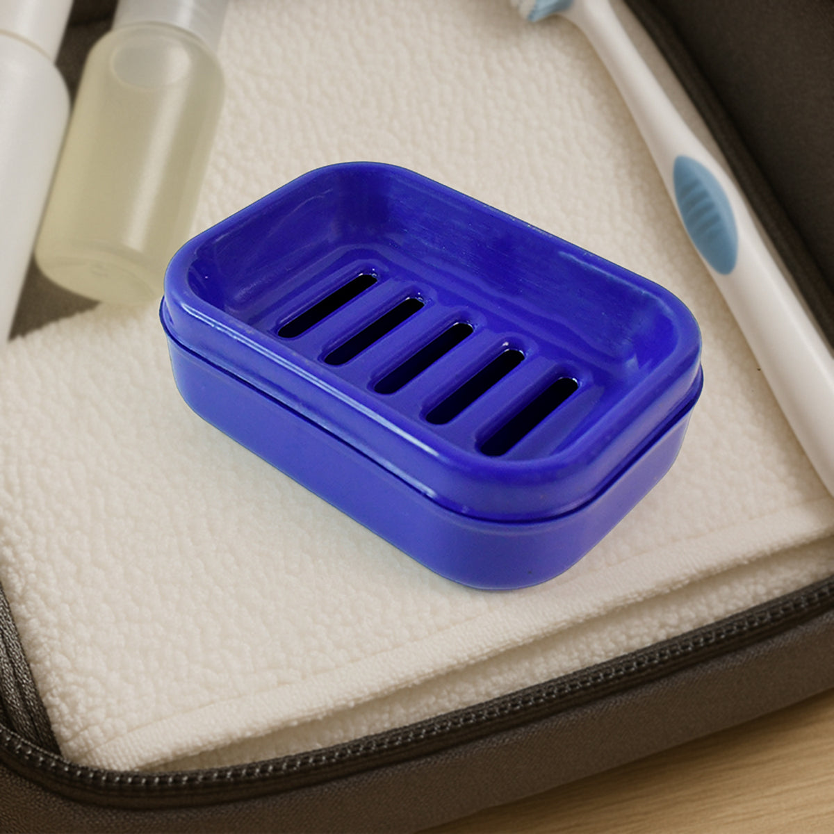 Premium Quality Rectangular Plastic Soap Case (1 Pc)