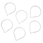 Premium Metal Zigzag Hair Bands For Men  Women (6 Pc)