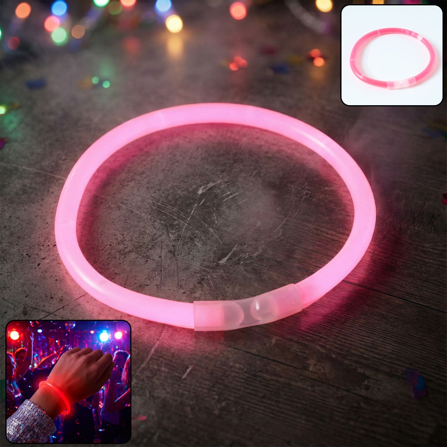 Glow-in-the-dark Light Bracelet (1 Pc)