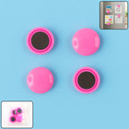 Round Fridge Magnets - (4 Pc  Set)