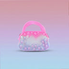 Silicone Pop It Coin Purse With Zipper And Handle (1 Pc)