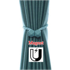 1441 Hexagonal Magnetic Braided Rope Drapery Window Curtains Loop Binding Ties Buckle (2 Pc)