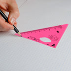 Cute Cartoon Giraffe Ruler  Scale Meter Ruler  Triangle Ruler (4 Pc Set)