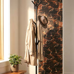 Floor Standing Metal Coat Rack Stand With Multi Hooks
