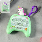 Cartoon Push-button Musical Keychain Toy - (1 Pc)