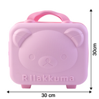 3-digit Number Lock Kids Bear-shaped Hard Shell Storage Carry Case With Handle