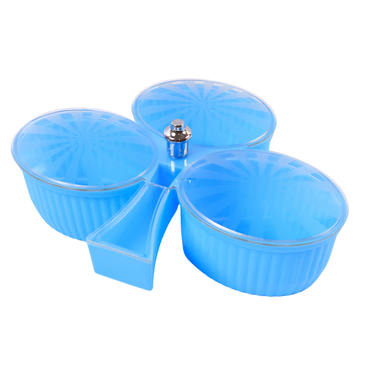 Premium 3-compartment Revolving Dry Fruit Box (1 Pc) – Royal Bucket