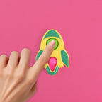 Rocket Shaped Dimple Keychain Toy (1 Pc)