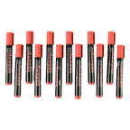 Premium Permanent Red Marker Pen Set (12 Pcs Set)