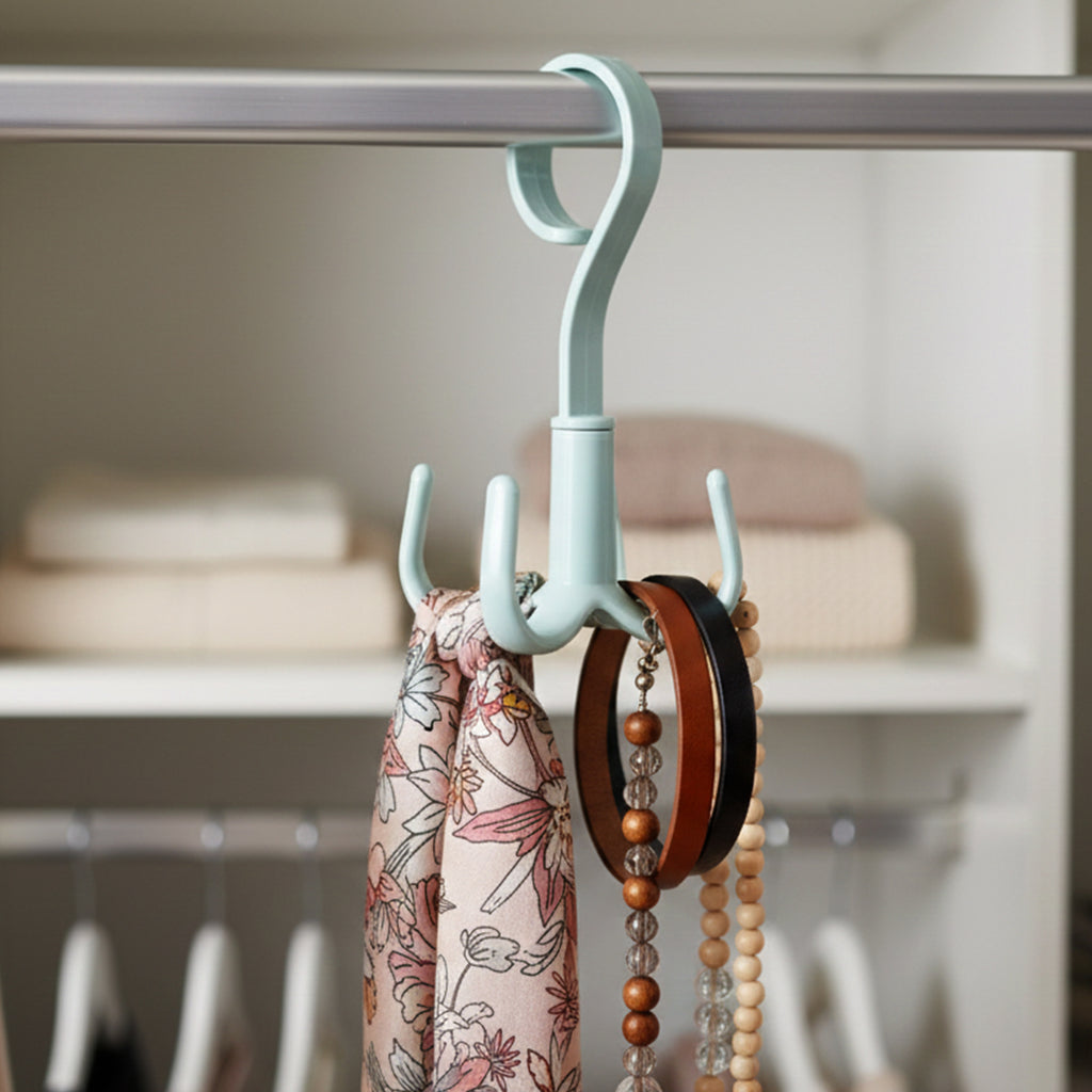 Premium 360 Rotating Multi Hook Closet Organizer Hanger (1 Pc)
