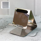 Stainless Steel Universal Mobile  Tablet Stand Holder - (1 Pc)