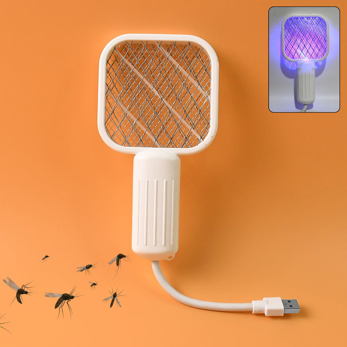 Rechargeable Electric Mosquito Swatter Racket