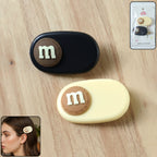 Alphabet Letter Design Decorative Hair Clips Set (2 Pc)