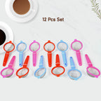 Plastic Multipurpose Tea And Coffee Strainer (Pack Of 12 Pcs)