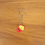 Cute Smiley French Fries Shape Cartoon Keychain (1 Pc)