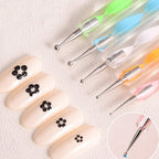 6020 Nail Art Point Pen And Set Used By Womens And Ladies For Their Fashion Purposes.