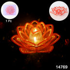 Decorative Lotus Shaped Led Candle Light (1 Pc)