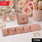 Compact Foldable Jewelry Storage Pouch  Wallet (1 Pc)
