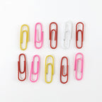 Vinyl-coated Paper Clips - (10 Pc  Set)