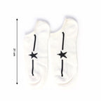 White Star Pattern Low-cut Socks (1 Pair)