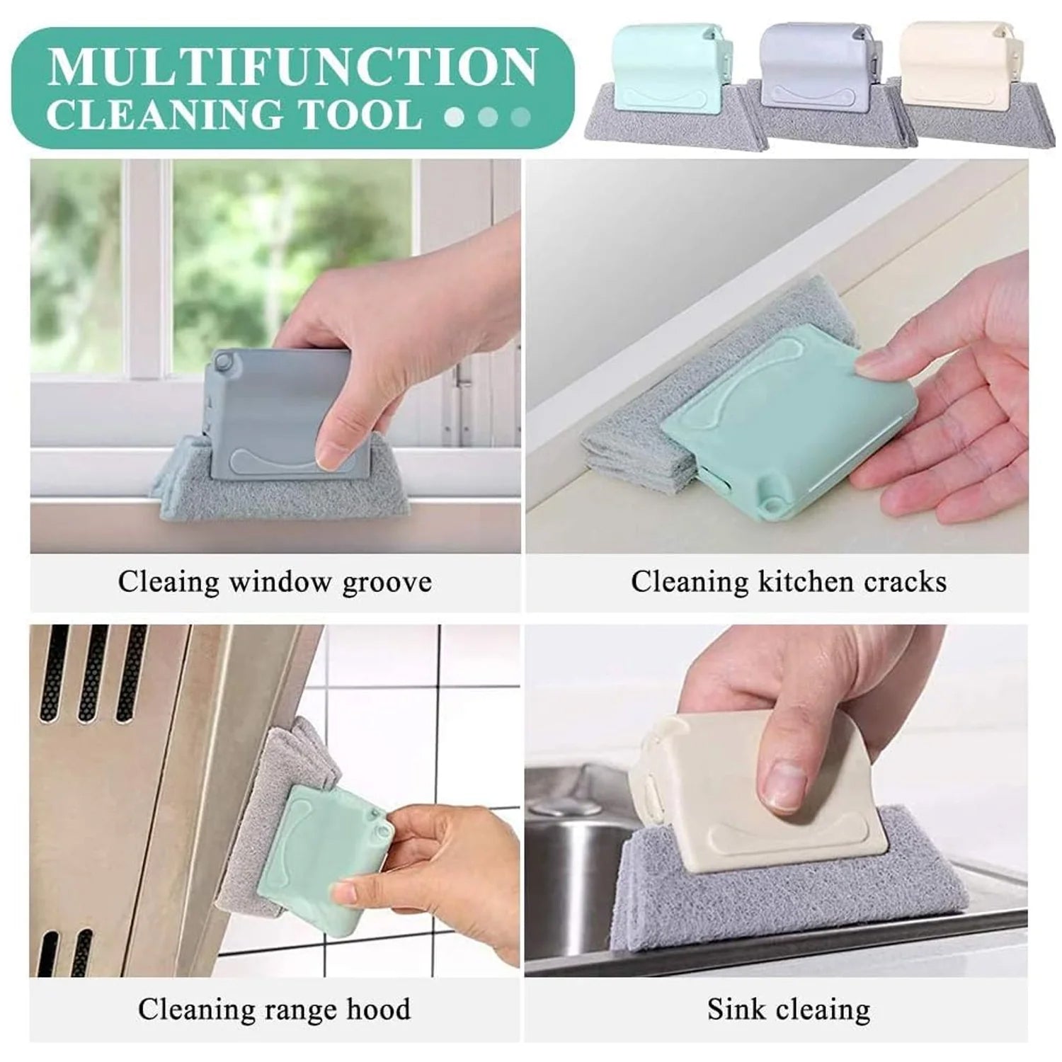 Multipurpose Window  Surface Cleaning Tool Set (2 Pc)