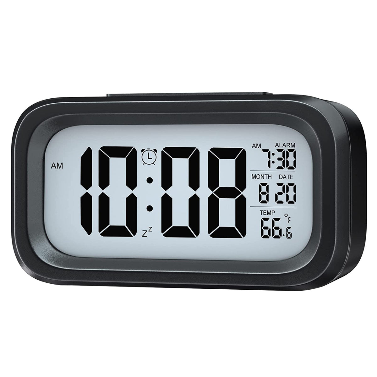 Digital Lcd Alarm Clock With Backlight (1 Pc)