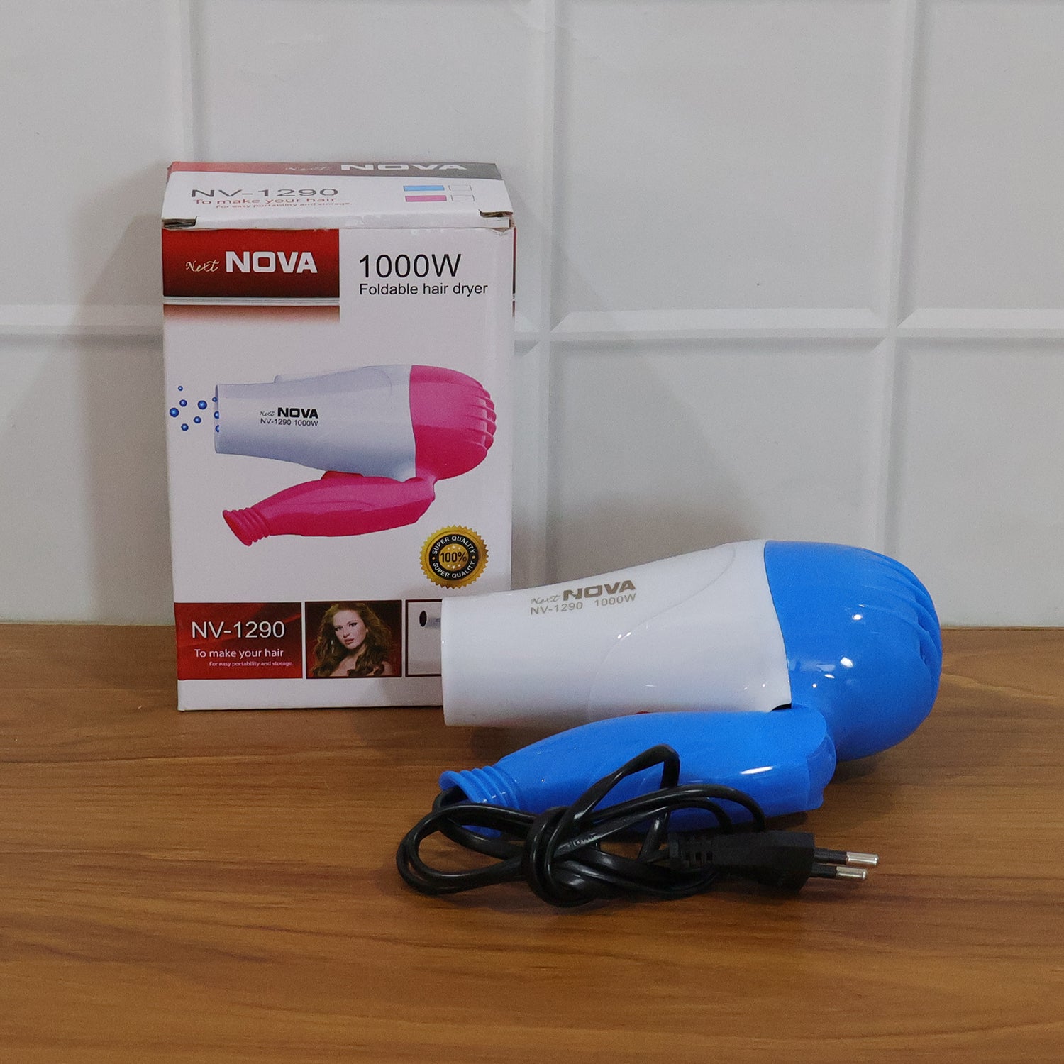 Foldable Hair Dryer With Dual Speed Setting (1 Pc 1000w)