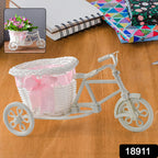 Plastic Cycle Flower Vases For Home Decor Bicycle Flower Pot Stand (1 Pc)