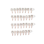 Transparent Crystal Head Push Pins Set For Notice Board (30 Pc)