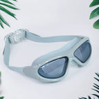 Premium Wide Vision Swimming Goggles With Protective Hard Case (1 Pc)
