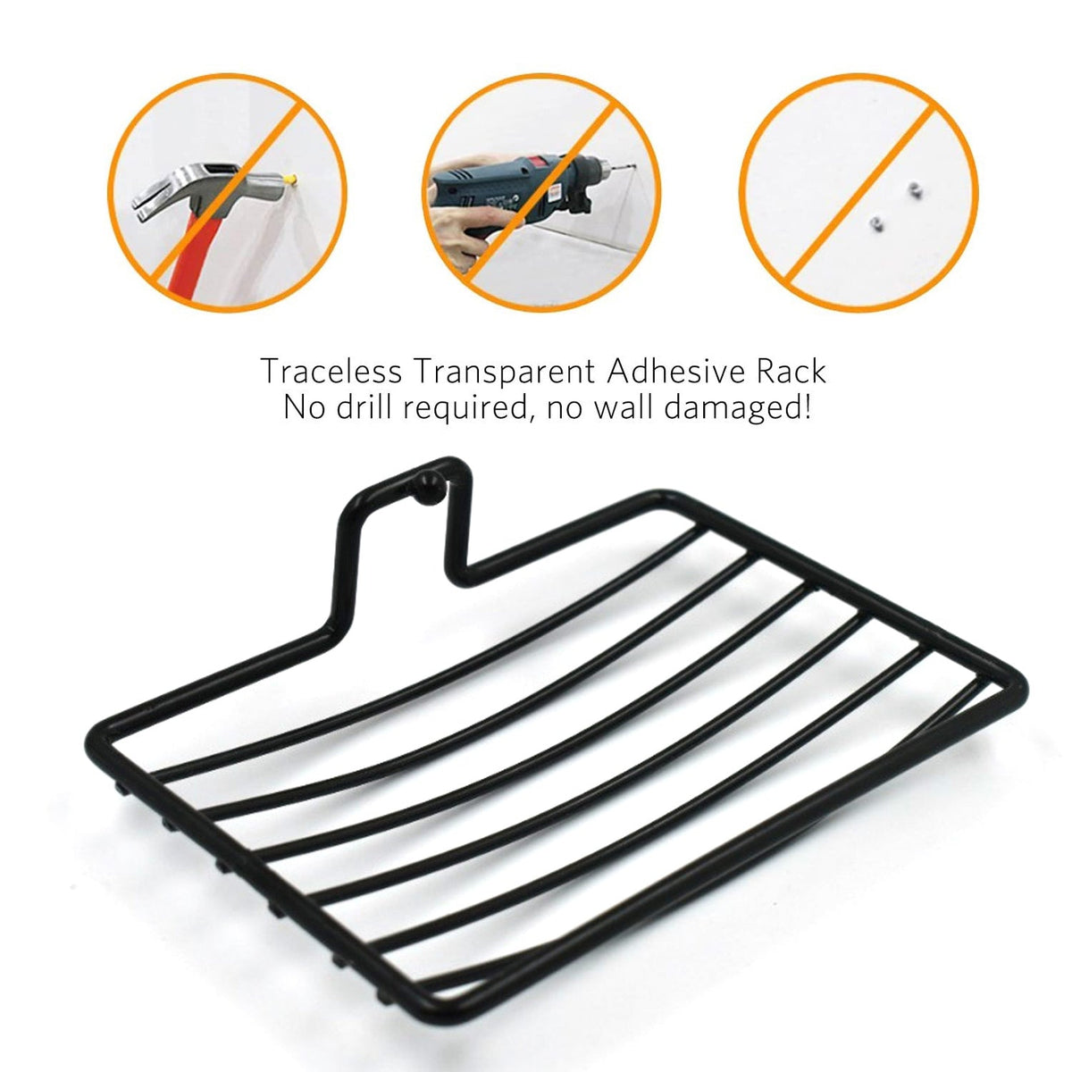 9016 Wall M 2 Pc Soap Rack Used In All Kinds Of Places Household And Bathroom Purposes For Holding Soaps.