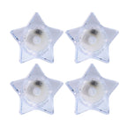 Flameless Star-shaped Led Candles (4 Pc  Set)